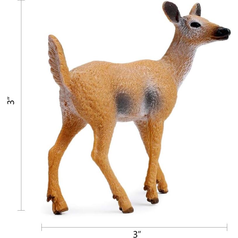 Figuritas de ciervo RESTCLOUD set de 9 para pasteles y juegos
