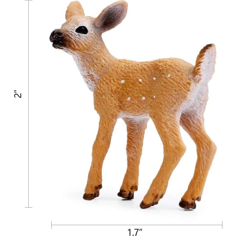 Figuritas de ciervo RESTCLOUD set de 9 para pasteles y juegos
