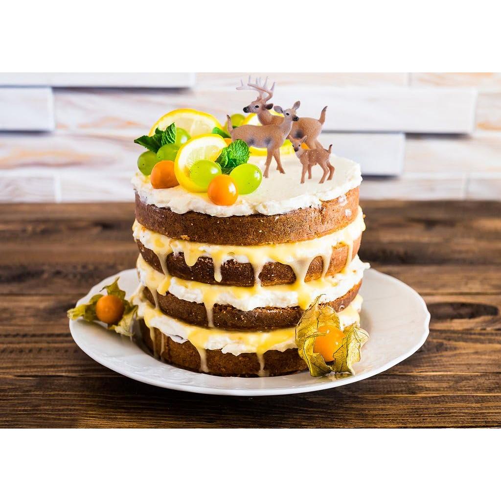 Figuritas de ciervo RESTCLOUD set de 9 para pasteles y juegos