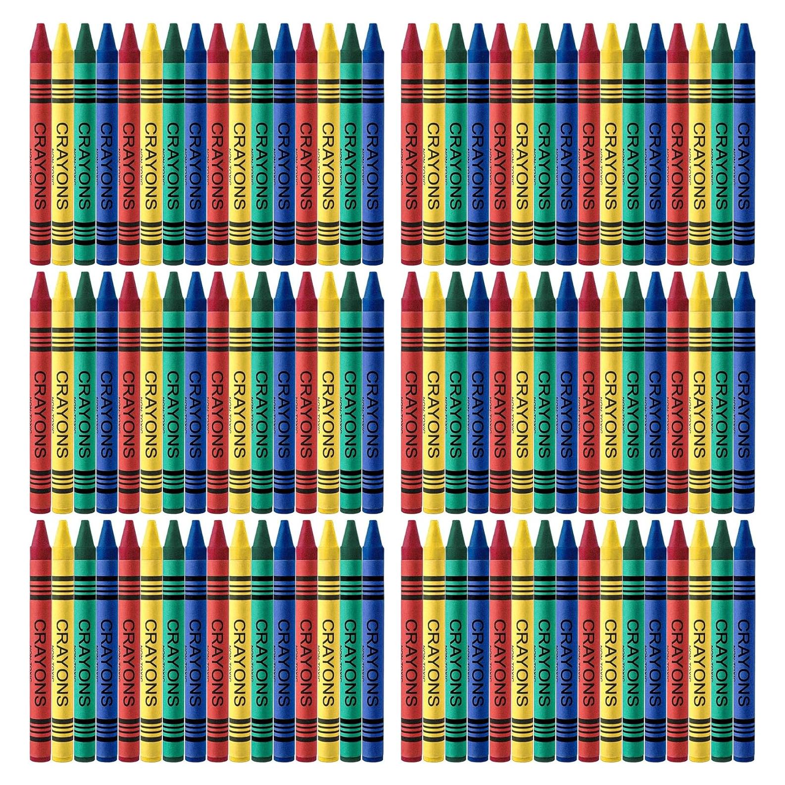 72 Crayones Jumbo COCPOK 4 Colores para Niños - Regalo Fiesta