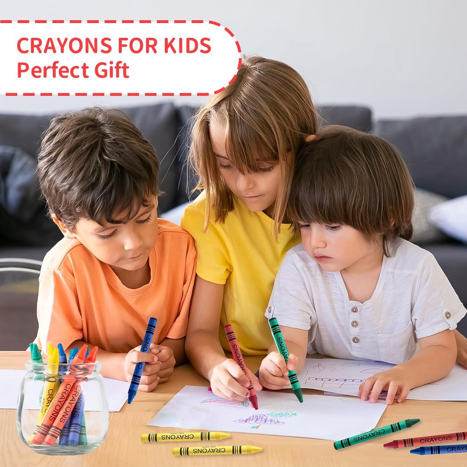 72 Crayones Jumbo COCPOK 4 Colores para Niños - Regalo Fiesta