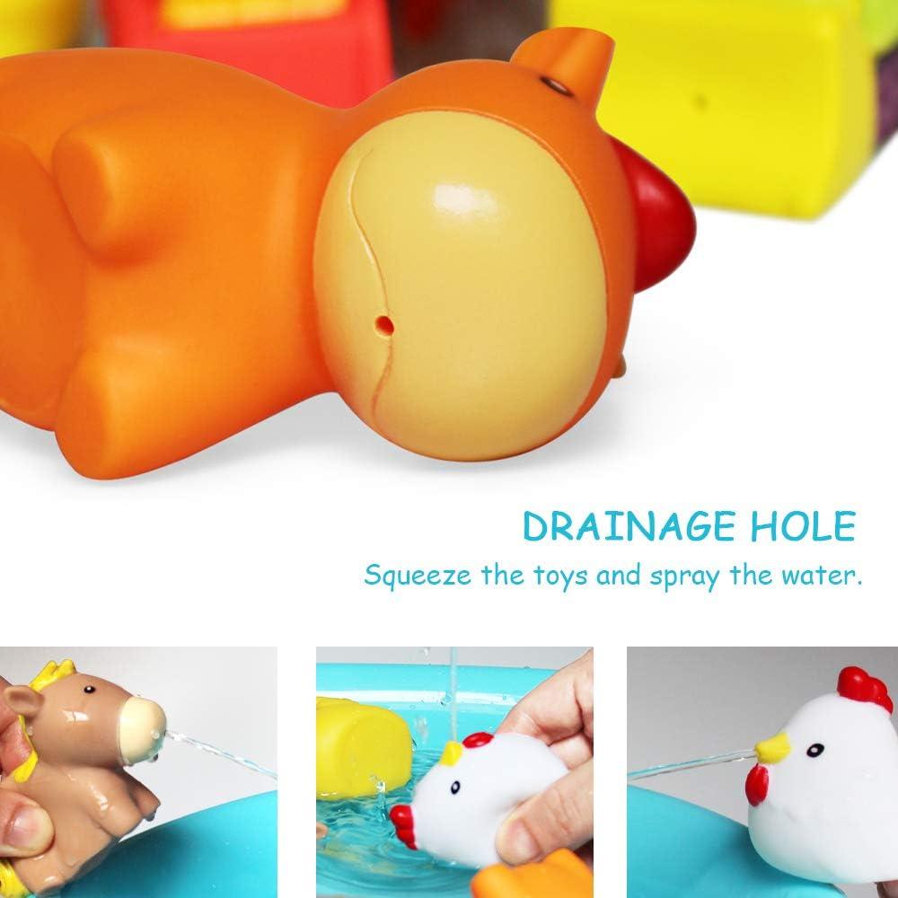 Juguetes de Baño Flotantes Jun-see 8 Piezas para Bebés