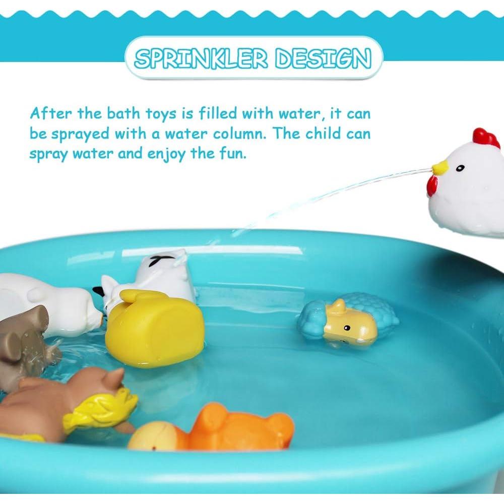 Juguetes de Baño Flotantes Jun-see 8 Piezas para Bebés