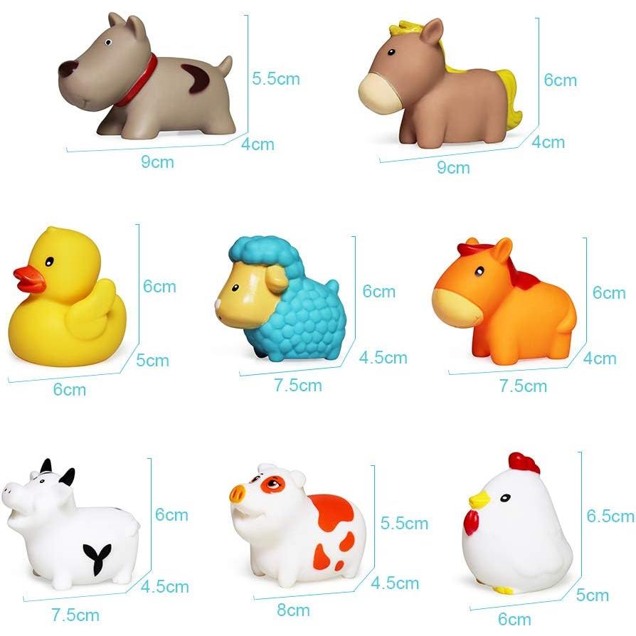 Juguetes de Baño Flotantes Jun-see 8 Piezas para Bebés