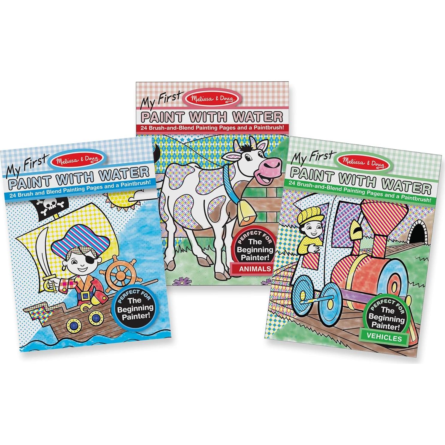 Blocs de Pintura con Agua Melissa & Doug - Animales y Vehículos