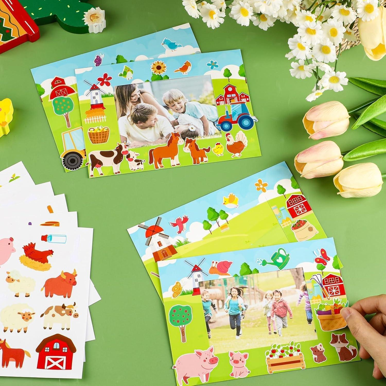 Kit de Manualidades 24 Marcos de Foto Granja Lonfliness