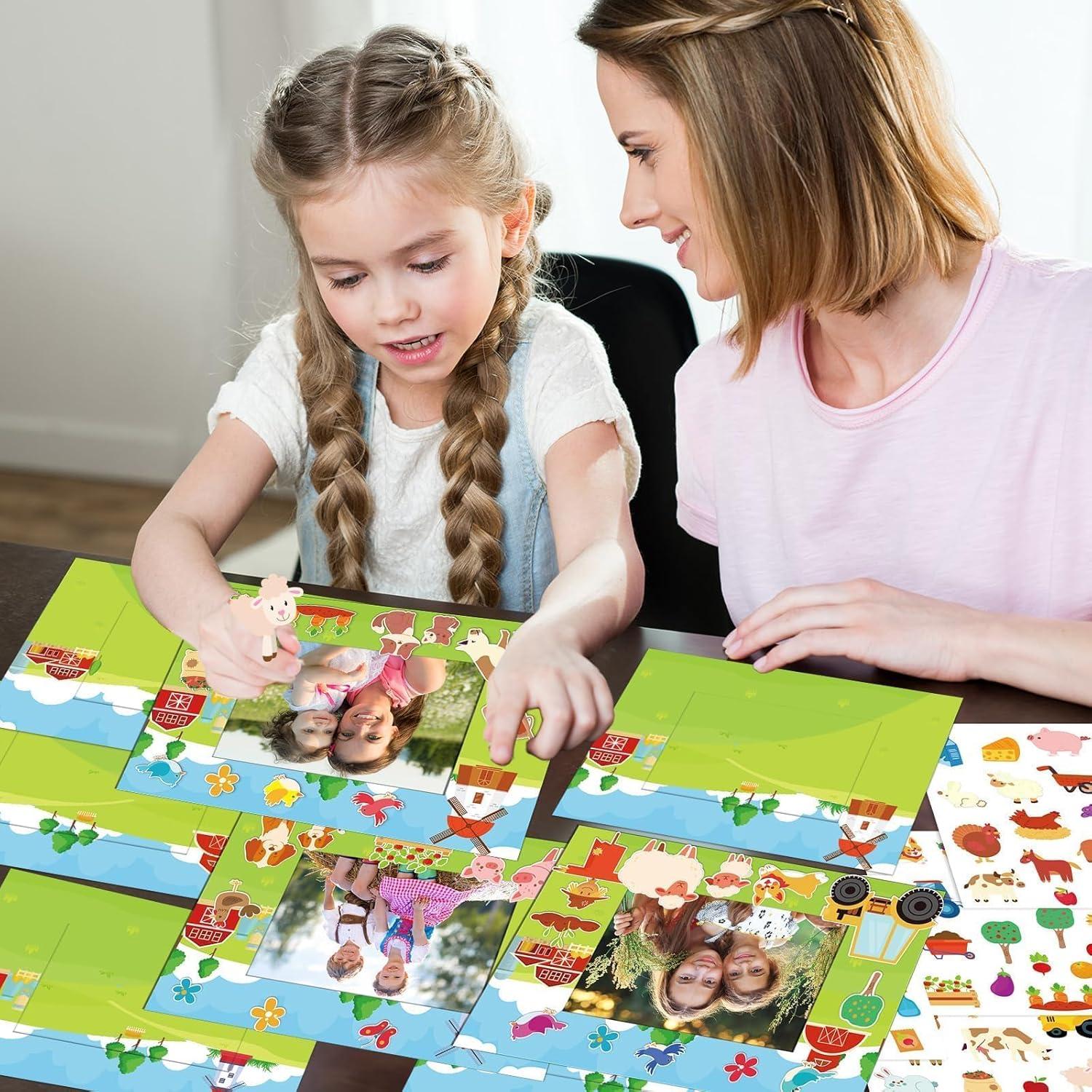 Kit de Manualidades 24 Marcos de Foto Granja Lonfliness