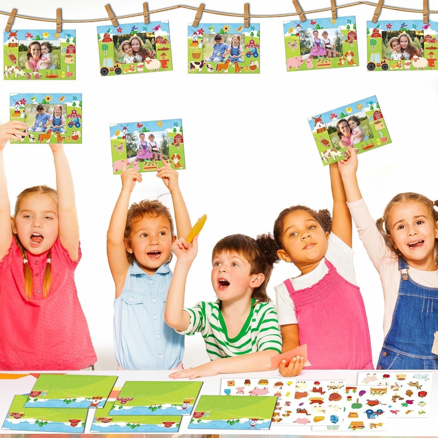 Kit de Manualidades 24 Marcos de Foto Granja Lonfliness