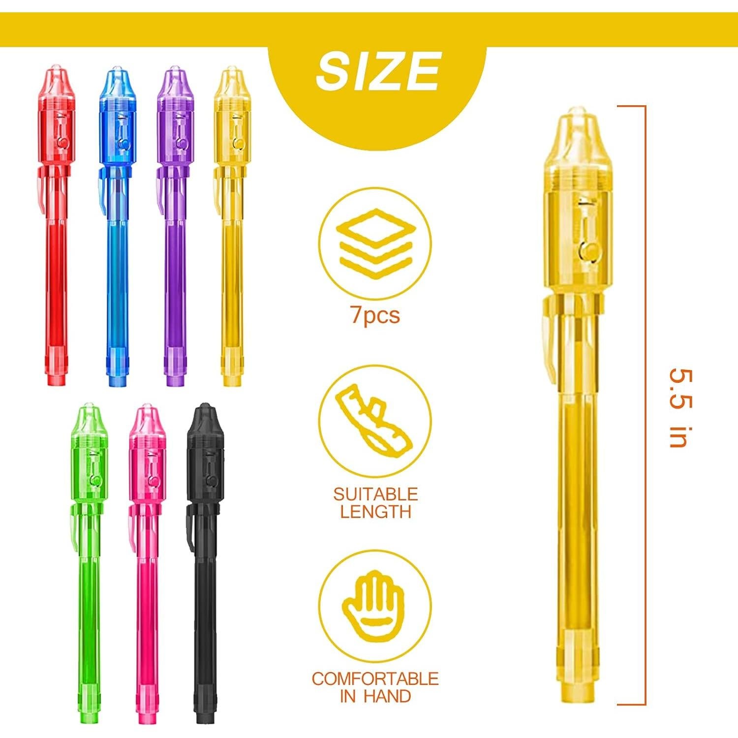 Bolígrafos de Tinta Invisible ZUNTENG - 7 Piezas para Niños