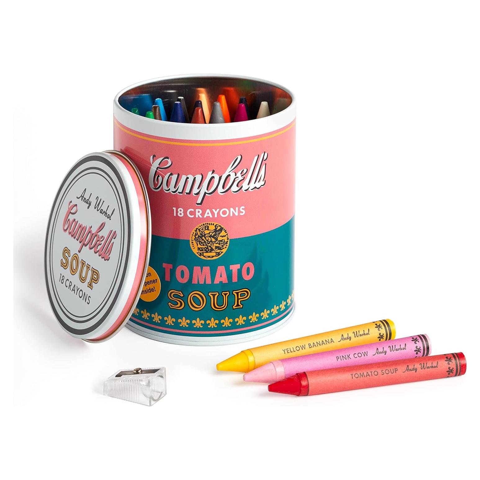 Conjunto de Crayones Extra Gruesos Mudpuppy 18 Piezas Lata Sopa