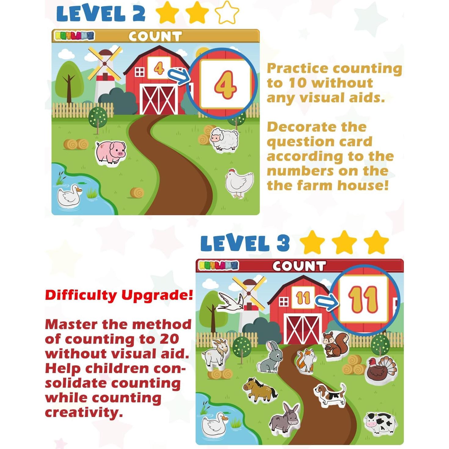 Juego de Emparejamiento de Animales de Granja CmayAlgc - Montessori 3 a 6 Años