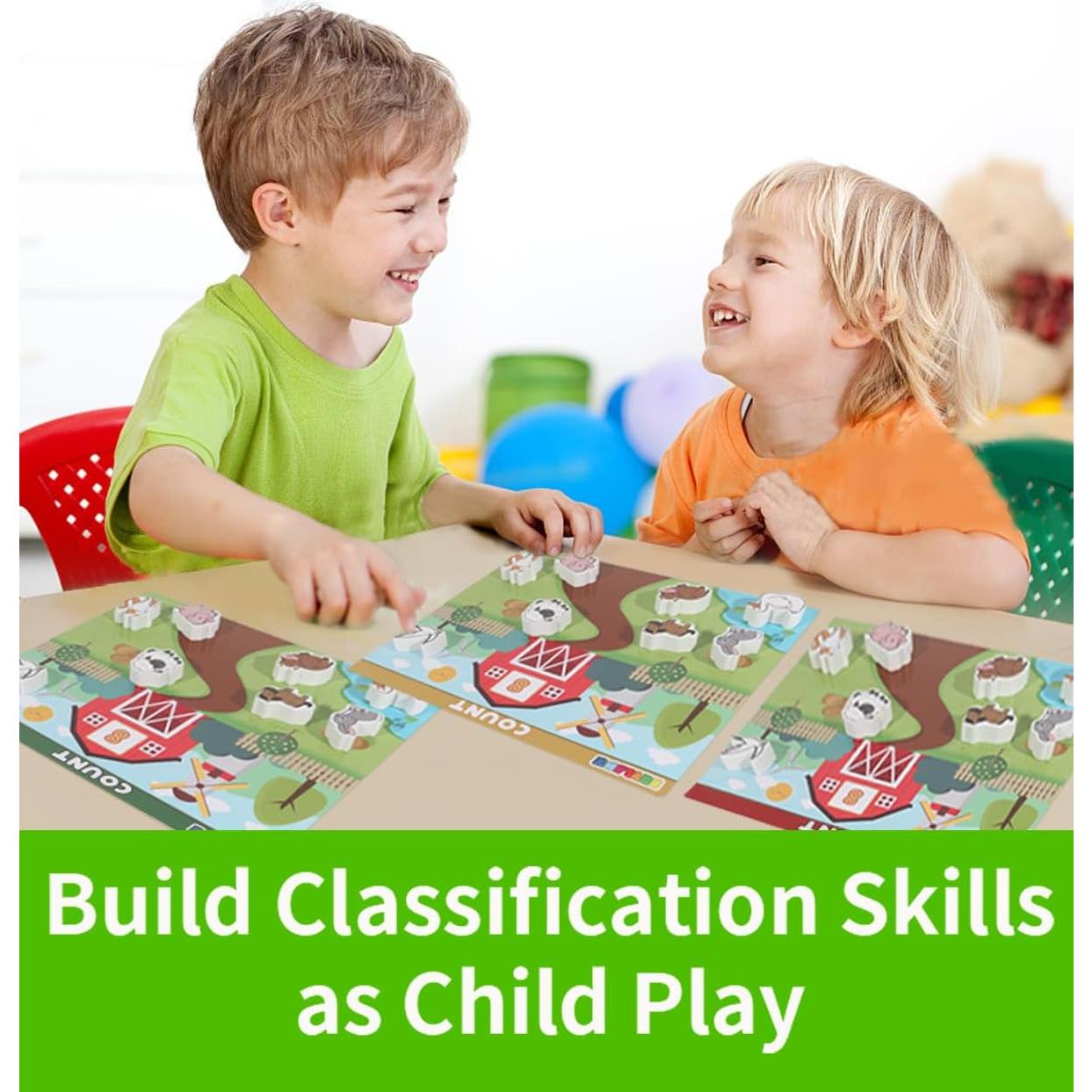 Juego de Emparejamiento de Animales de Granja CmayAlgc - Montessori 3 a 6 Años