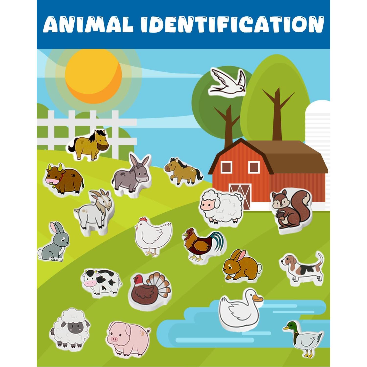 Juego de Emparejamiento de Animales de Granja CmayAlgc - Montessori 3 a 6 Años