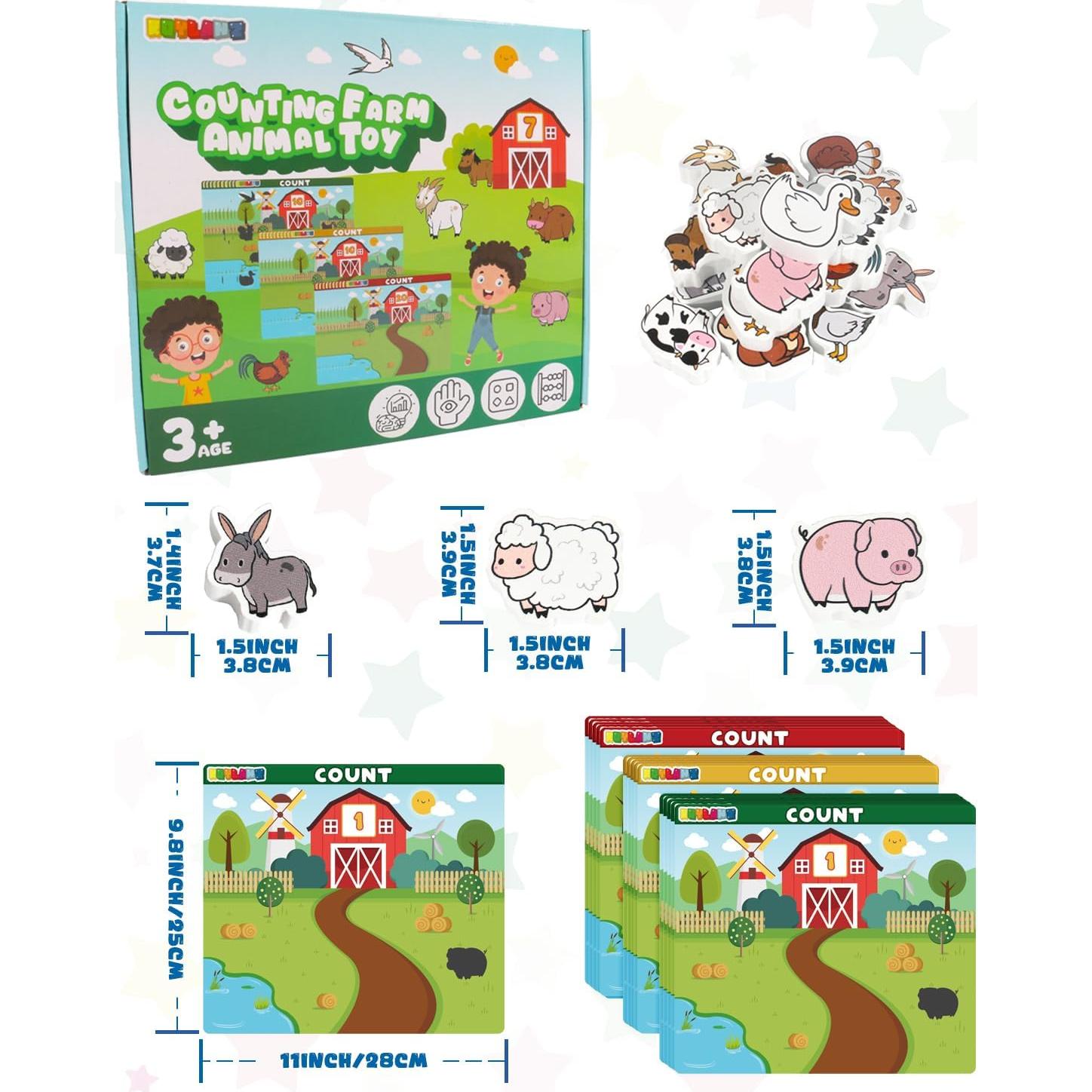 Juego de Emparejamiento de Animales de Granja CmayAlgc - Montessori 3 a 6 Años