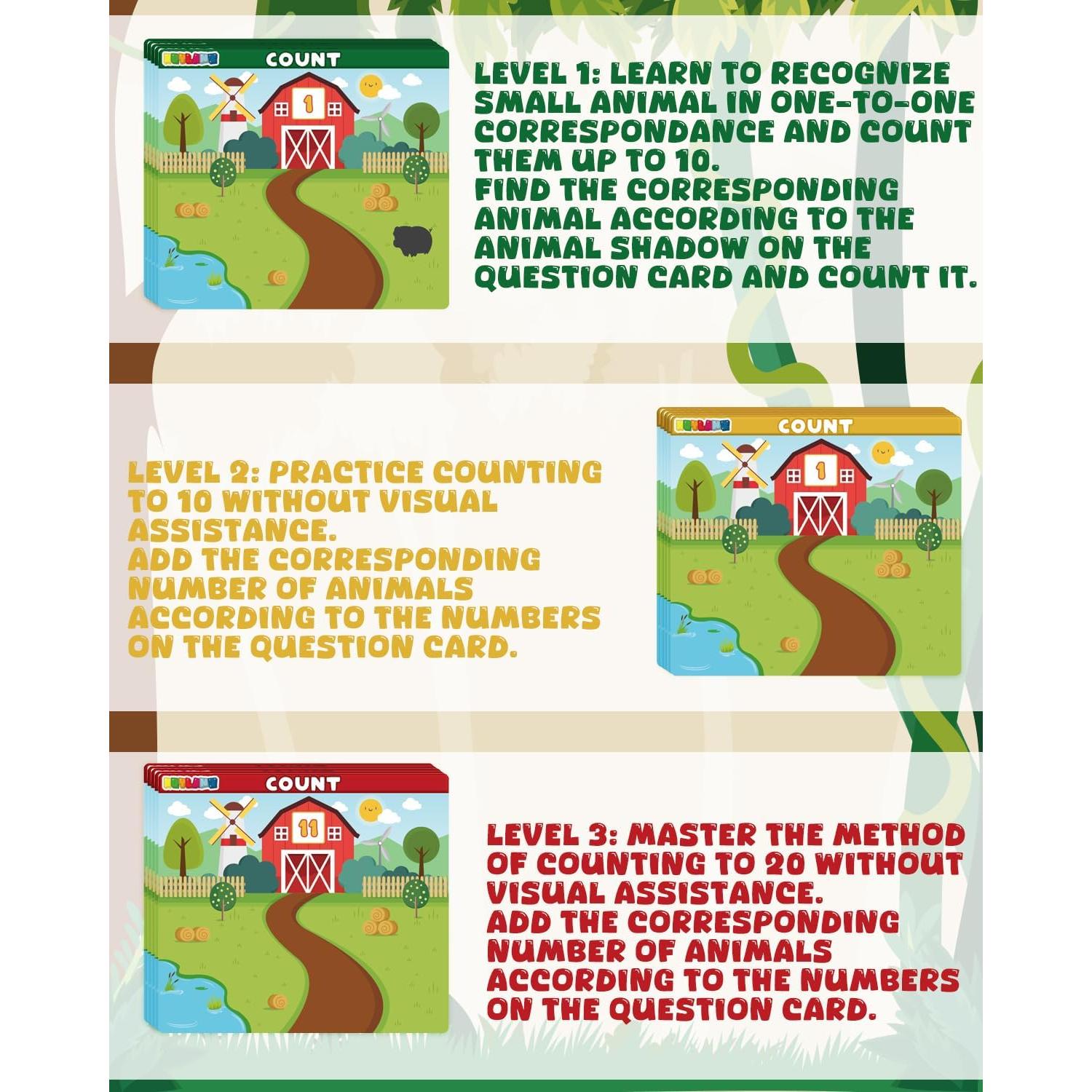 Juego de Emparejamiento de Animales de Granja CmayAlgc - Montessori 3 a 6 Años