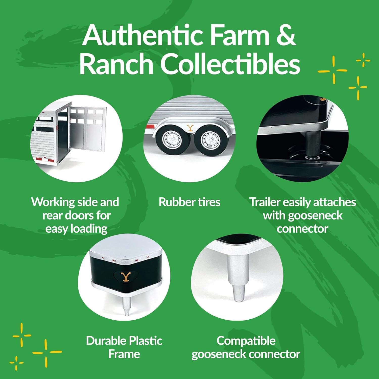 Remolque de Caballos AMT Dutton Ranch 1:20 con Enganche