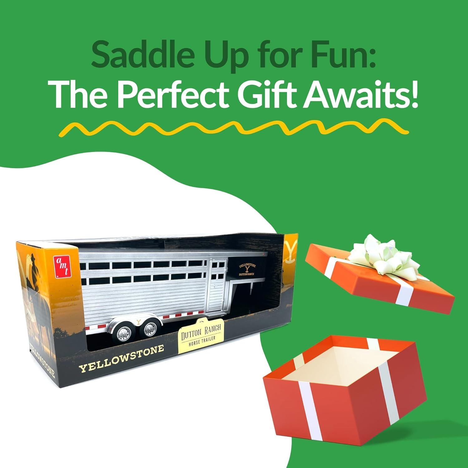 Remolque de Caballos AMT Dutton Ranch 1:20 con Enganche