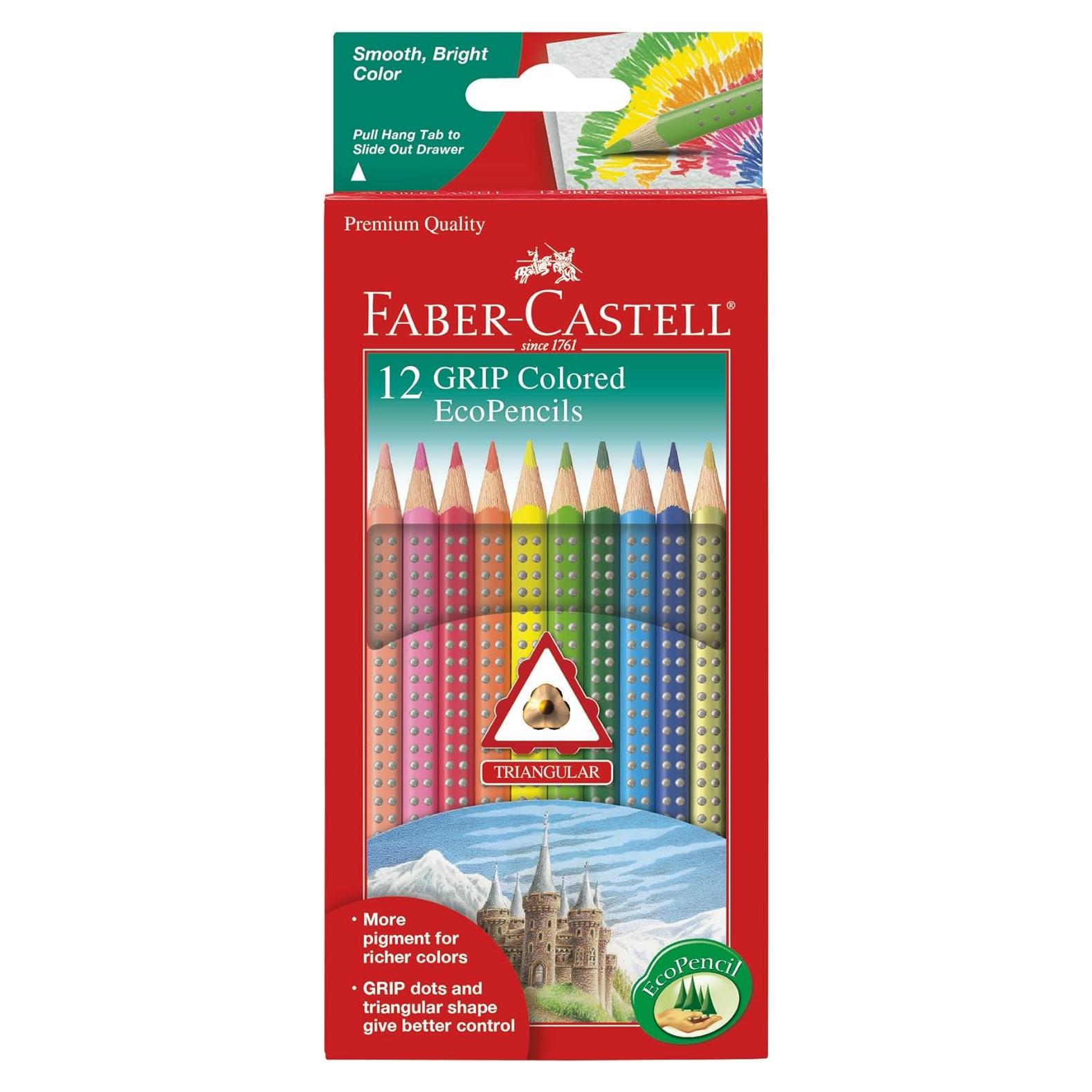 Lápices de Color Eco Faber-Castell - 12 Unidades Ergonómicos