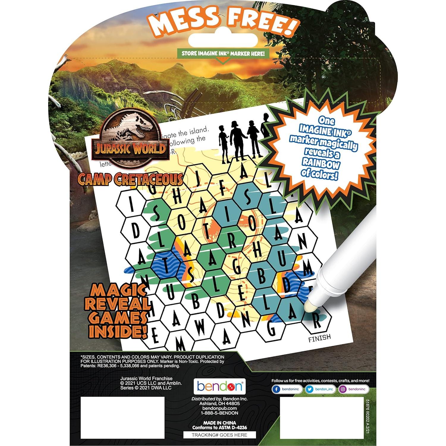 Libro para Colorear Bendon Jurassic World Camp Cretaceous