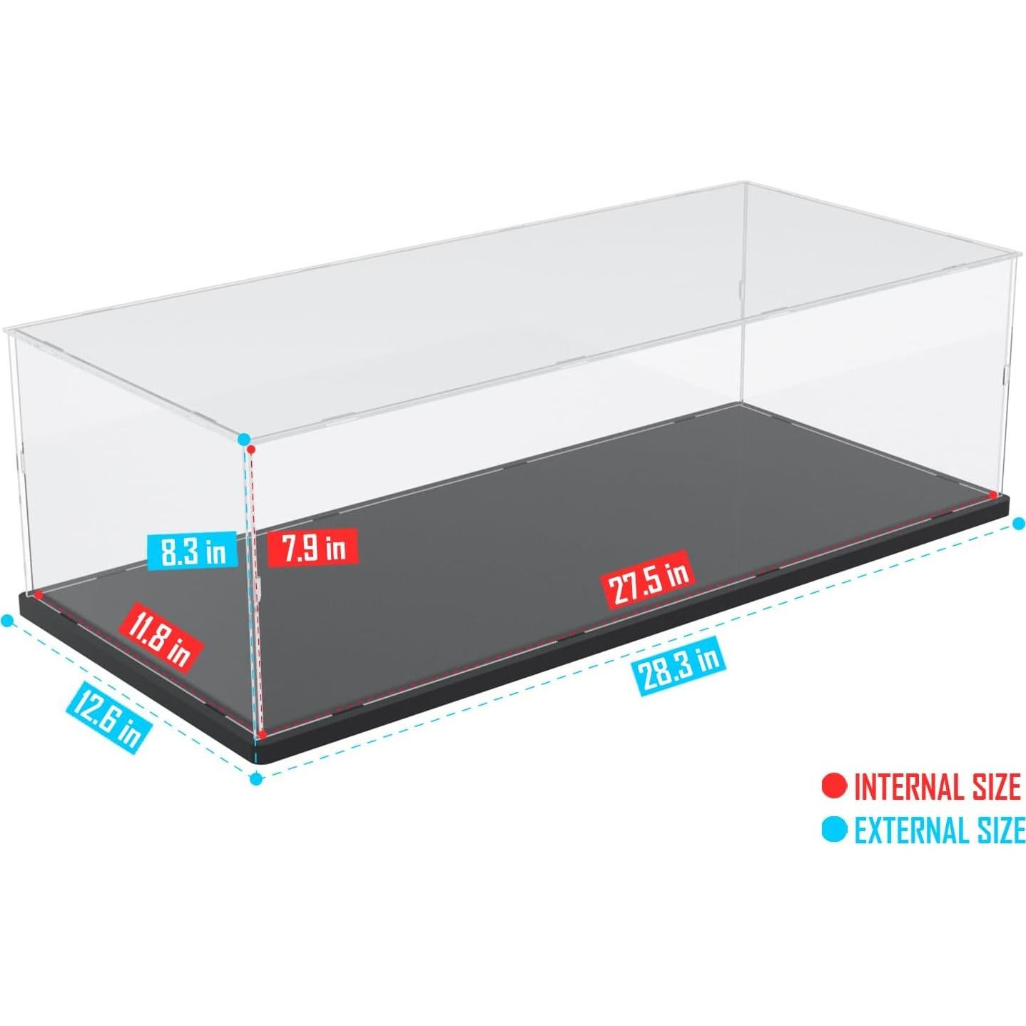Caja de Exhibición Acrílica Choowin para Lego F1 70x30x20 cm