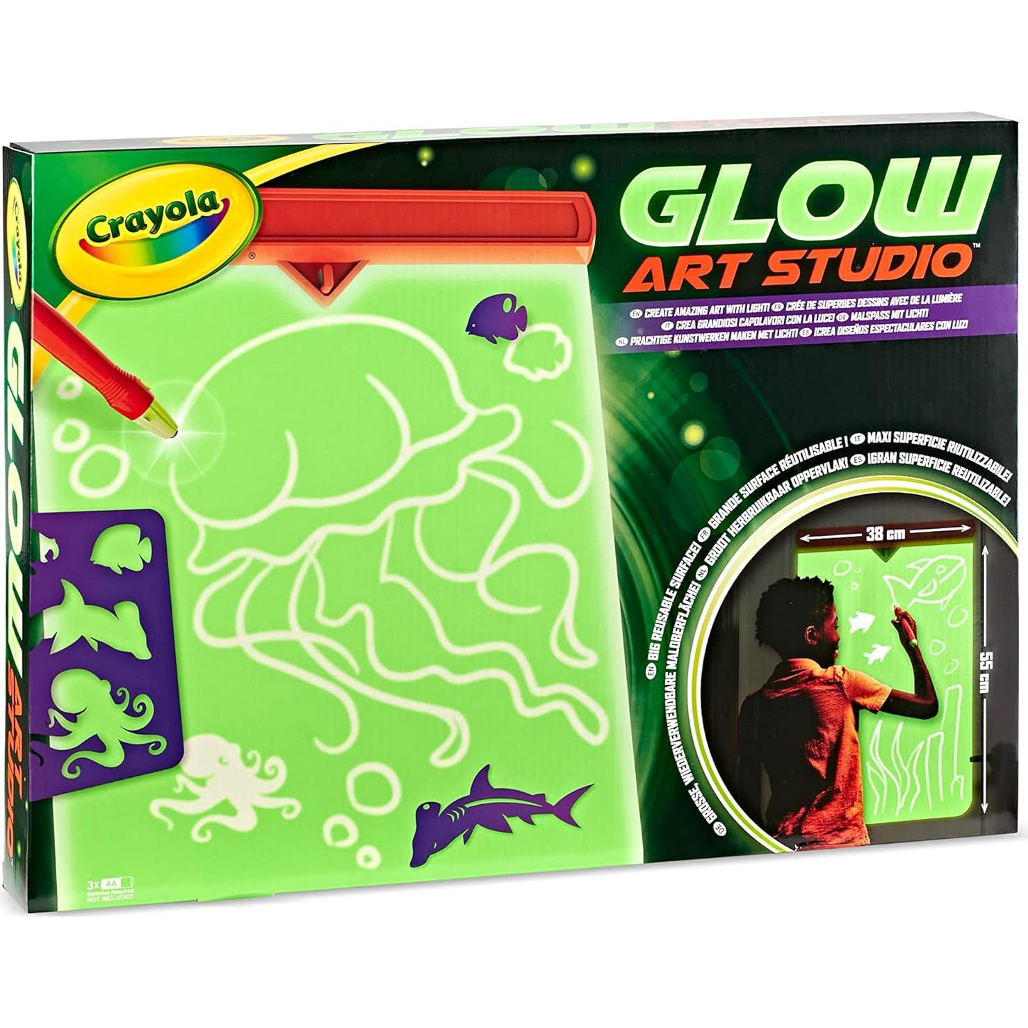 Estudio de Arte Brillante Crayola | Crea Arte que Brilla en la Oscuridad