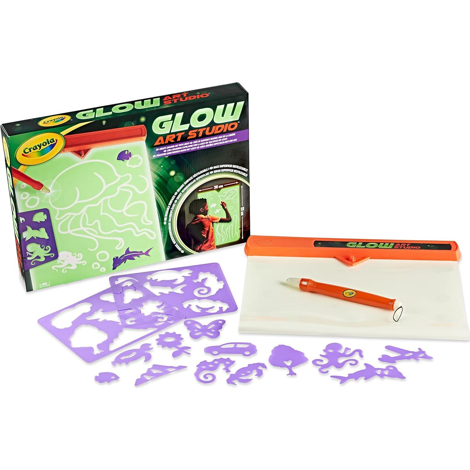 Estudio de Arte Brillante Crayola | Crea Arte que Brilla en la Oscuridad