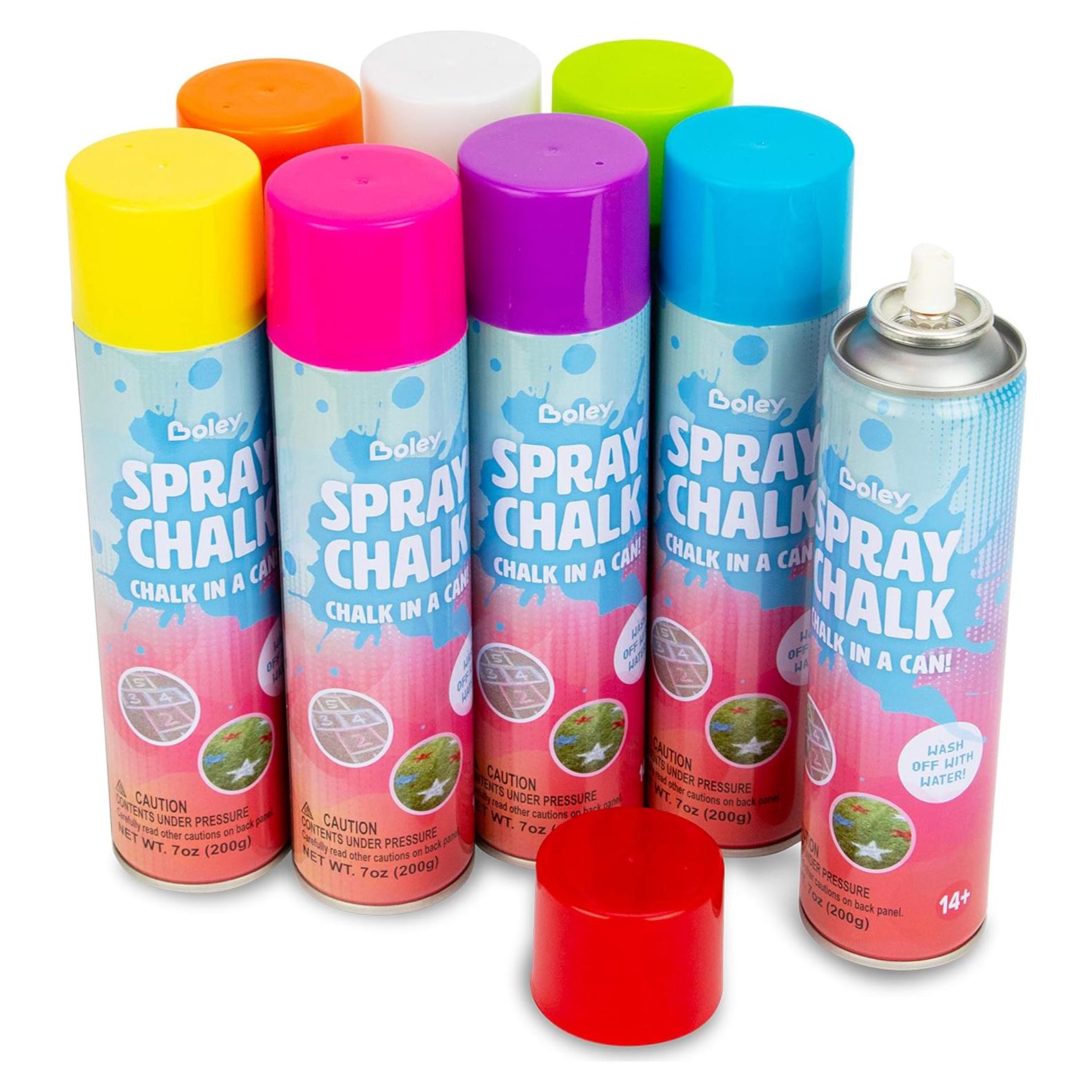 Boley Spray Chalk - 8 Pinturas en Spray Lavables 198ml
