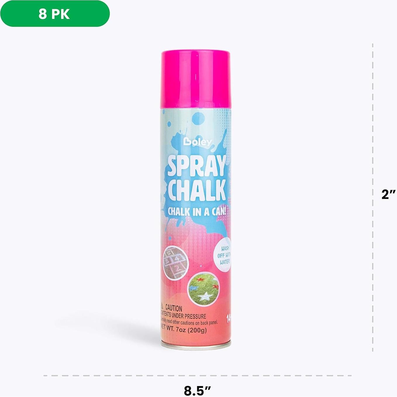 Boley Spray Chalk - 8 Pinturas en Spray Lavables 198ml