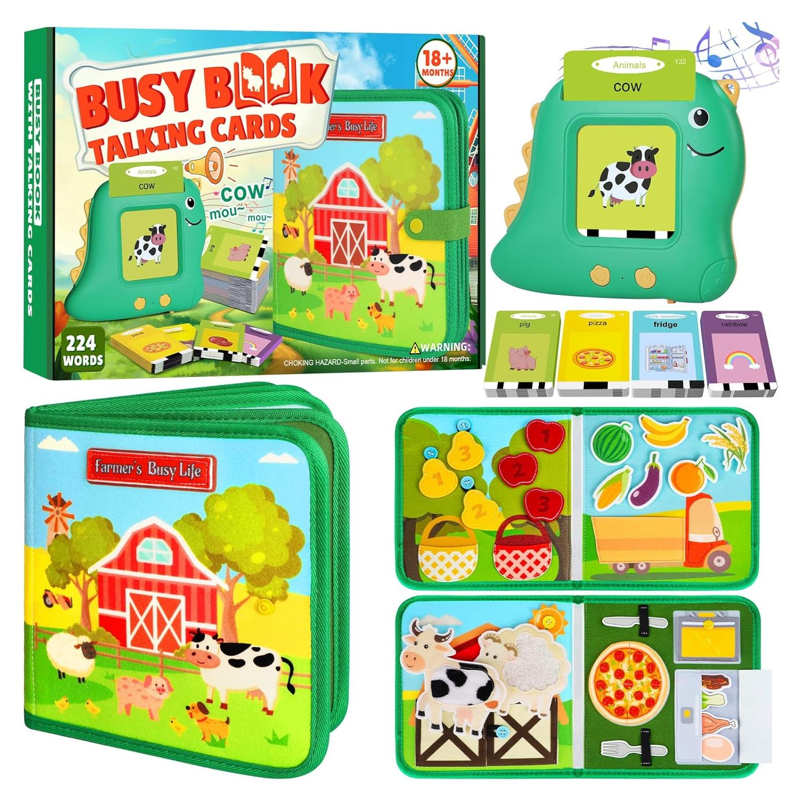 Libro Ocupado Granja Quanquer - Juguete Educativo 22.5 cm