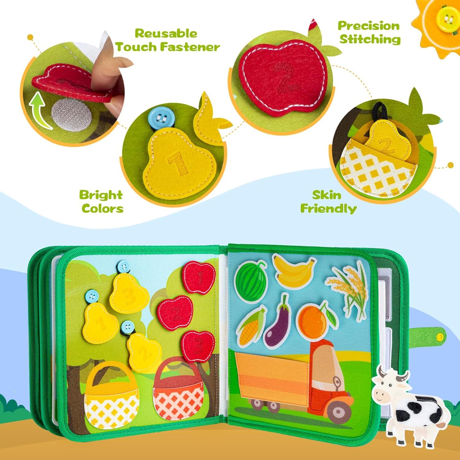 Libro Ocupado Granja Quanquer - Juguete Educativo 22.5 cm