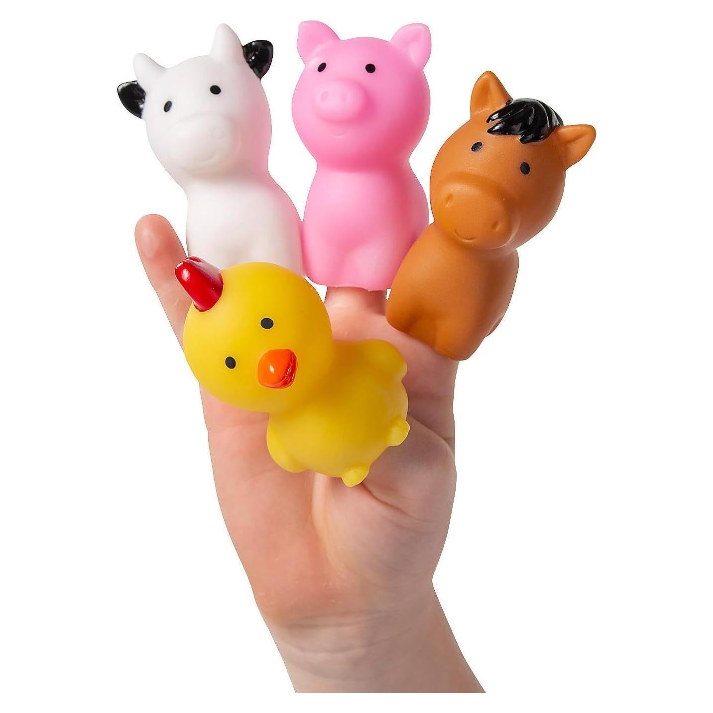 Títeres de Dedos Animales de Granja Fun Express 12 Piezas