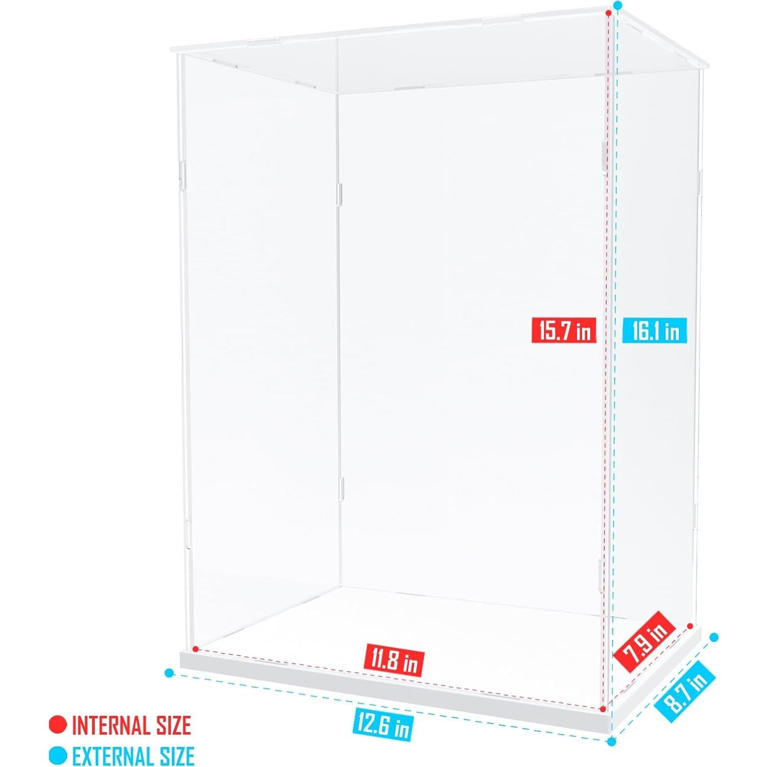 Caja de Exhibición Acrílica Choowin 30x20x40 cm para Lego