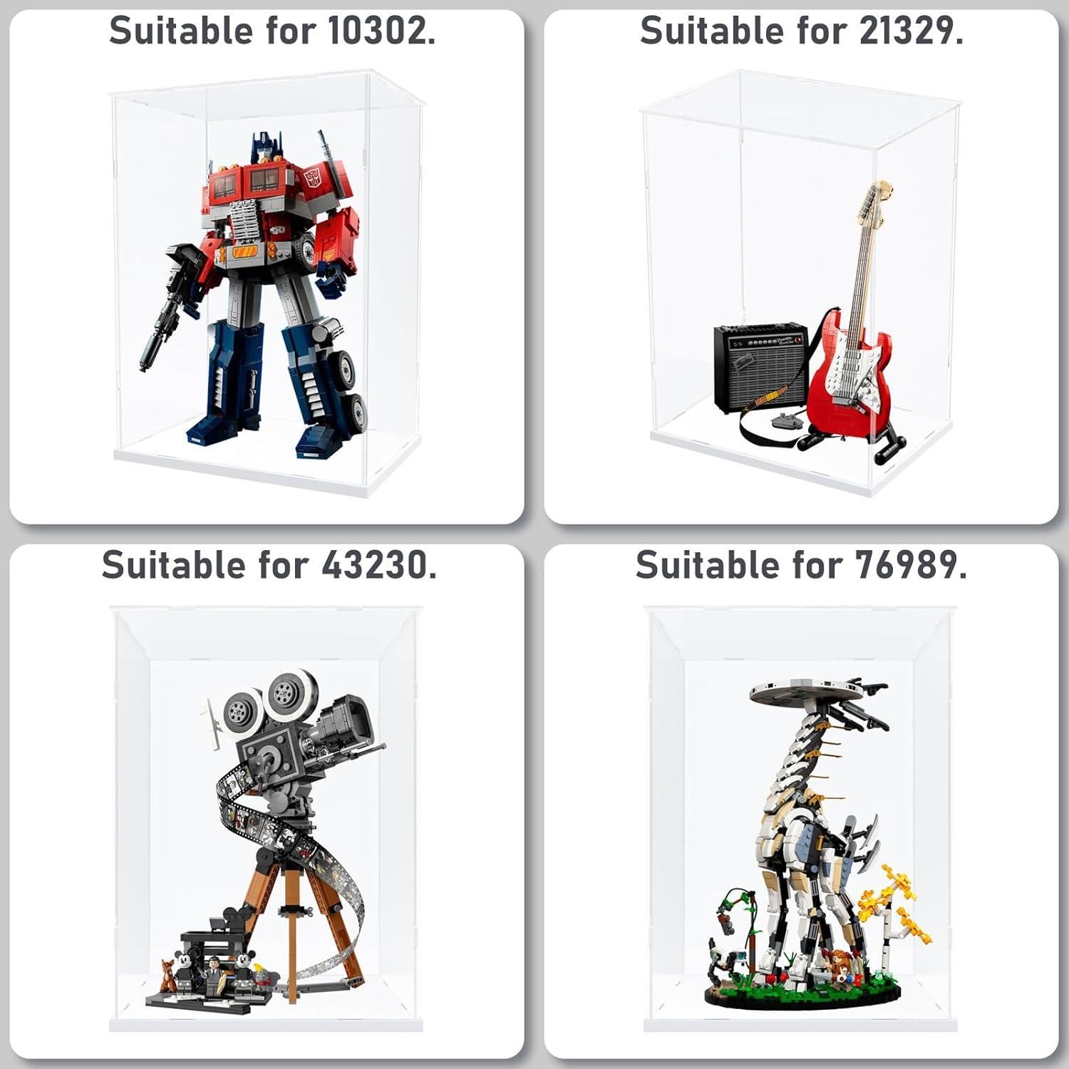 Caja de Exhibición Acrílica Choowin 30x20x40 cm para Lego