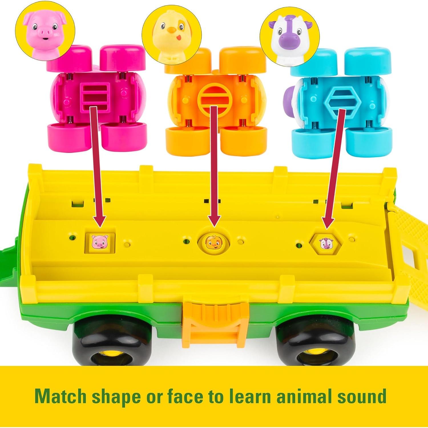 Tractor Musical John Deere con Sonidos de Animales - Juguete para Niños 18 meses