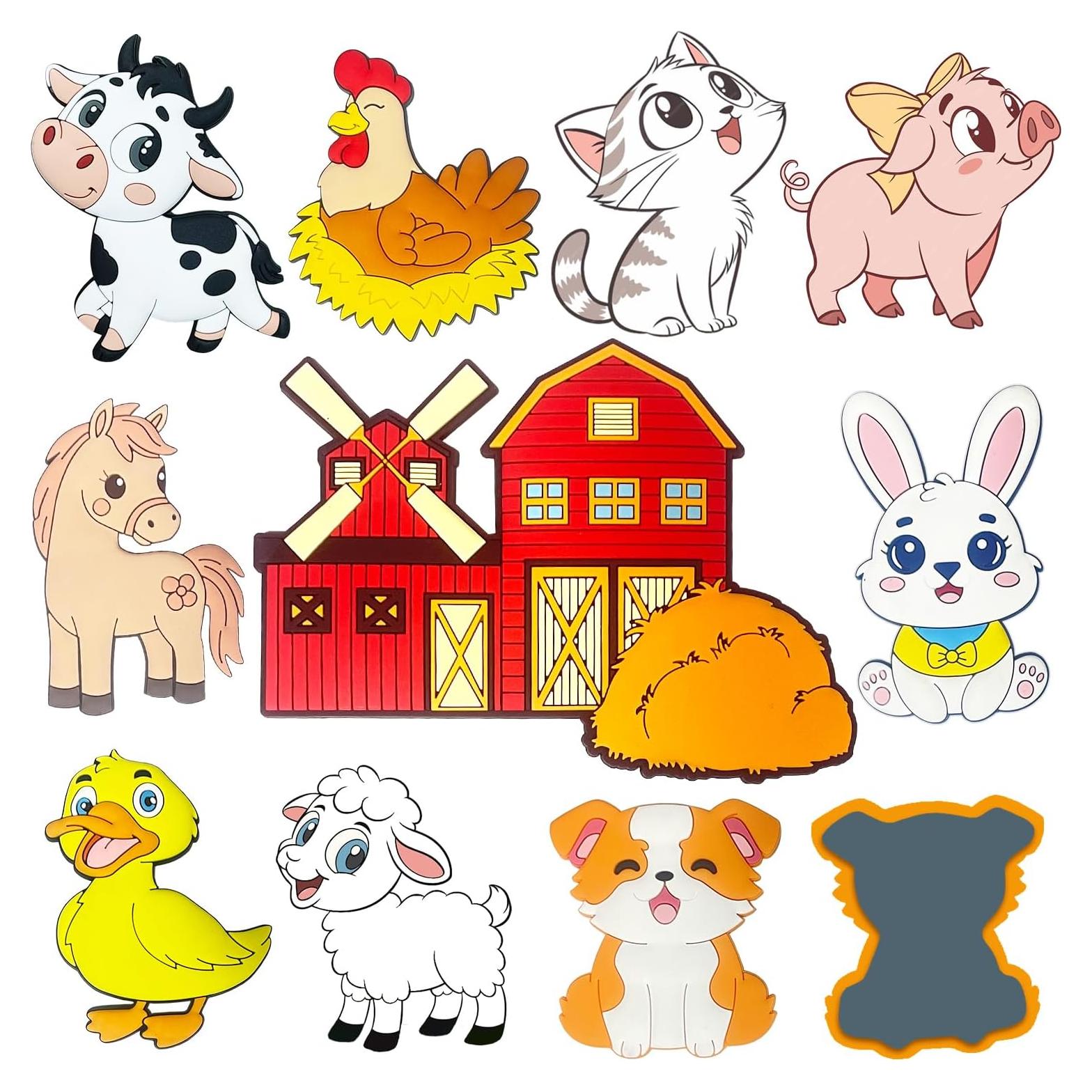 Imanes de Nevera para Niños HOMEDISIAC - Animales de Granja