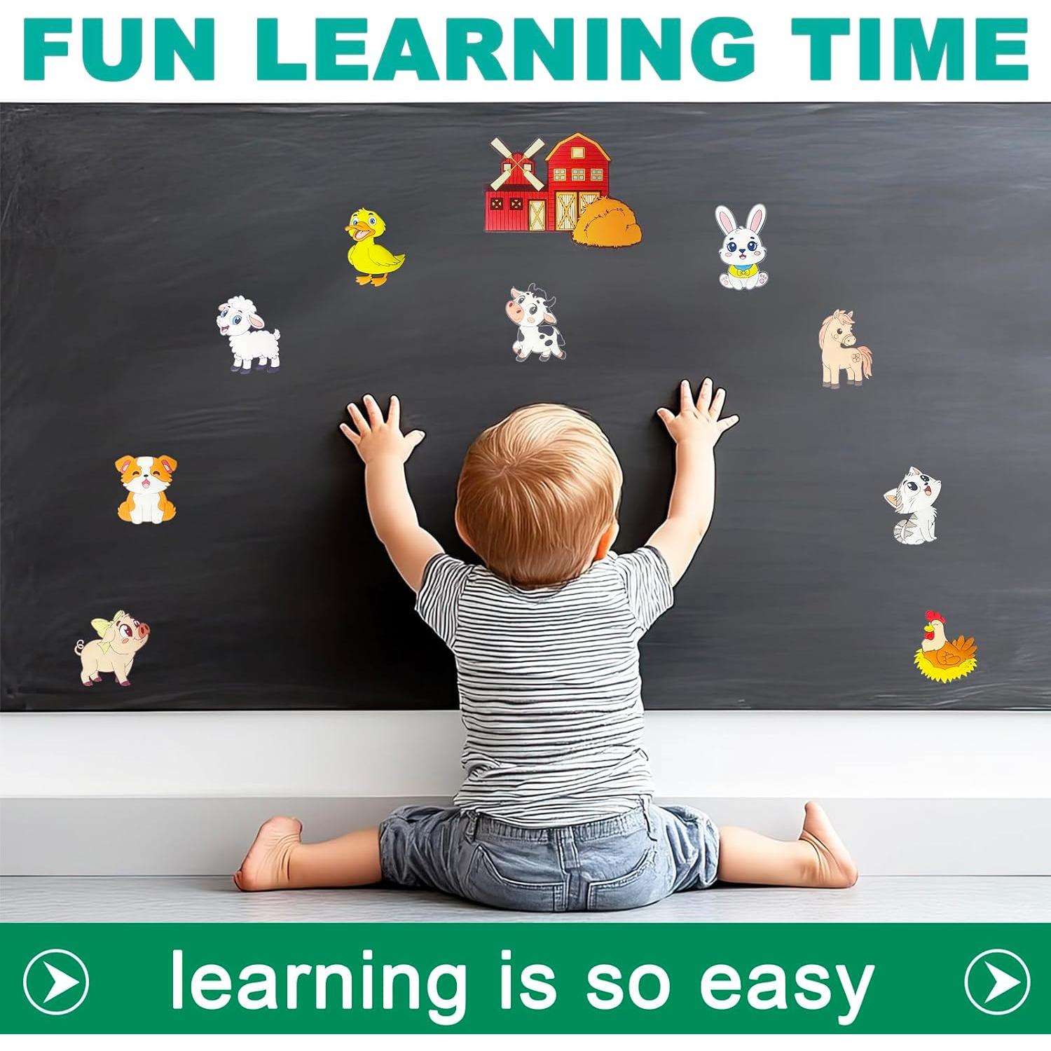 Imanes de Nevera para Niños HOMEDISIAC - Animales de Granja