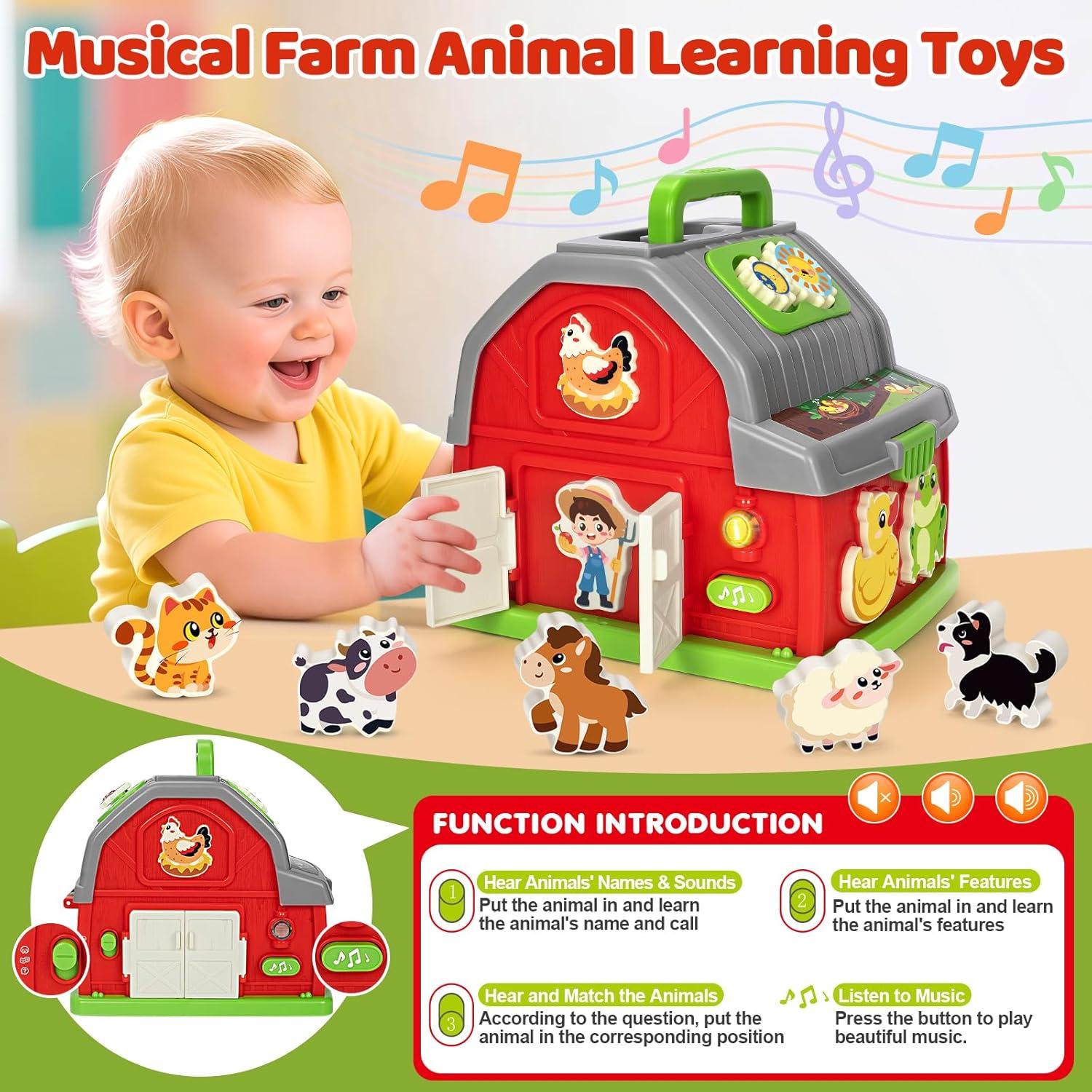 Juguete Musical de Granja Montessori Aigybobo 20x16cm