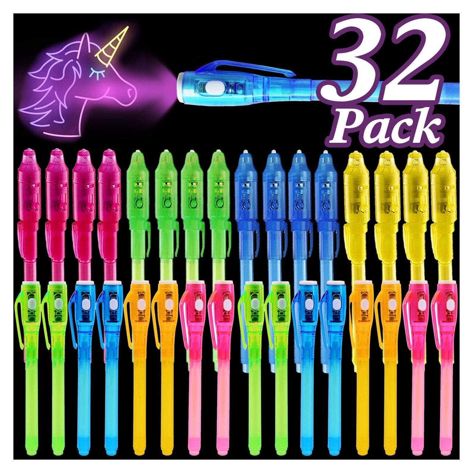 Bolígrafos Mágicos Invisibles iGeeKid 32 Paquete con Luz UV