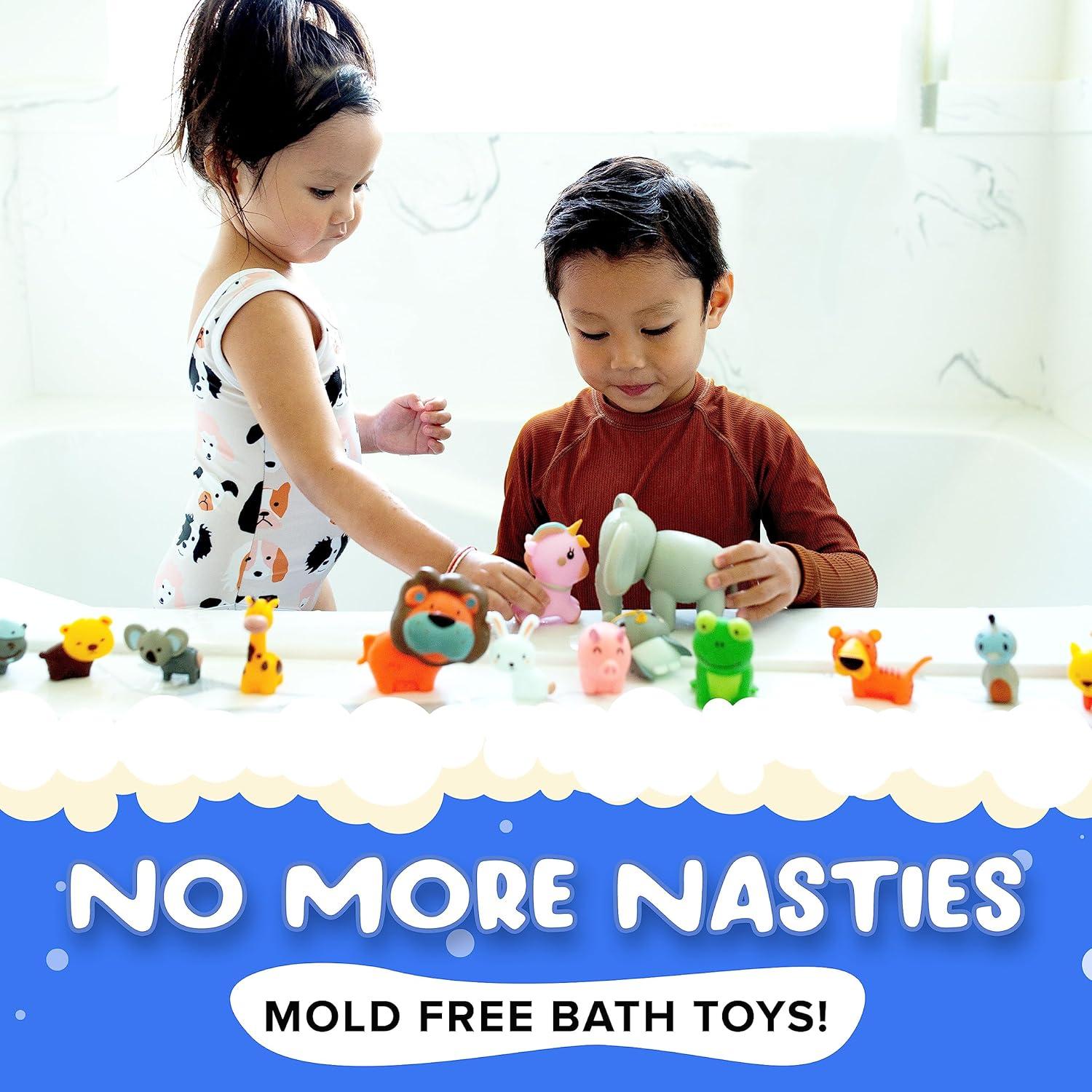 Juguetes de baño sin moho SplashEZ para bebés y niños pequeños
