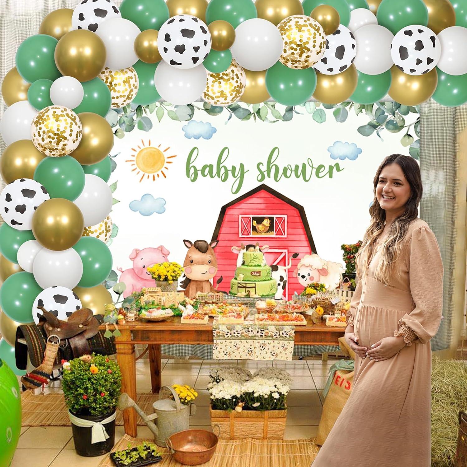 Kit de Decoraciones Baby Shower Animales de Granja JOYMEMO