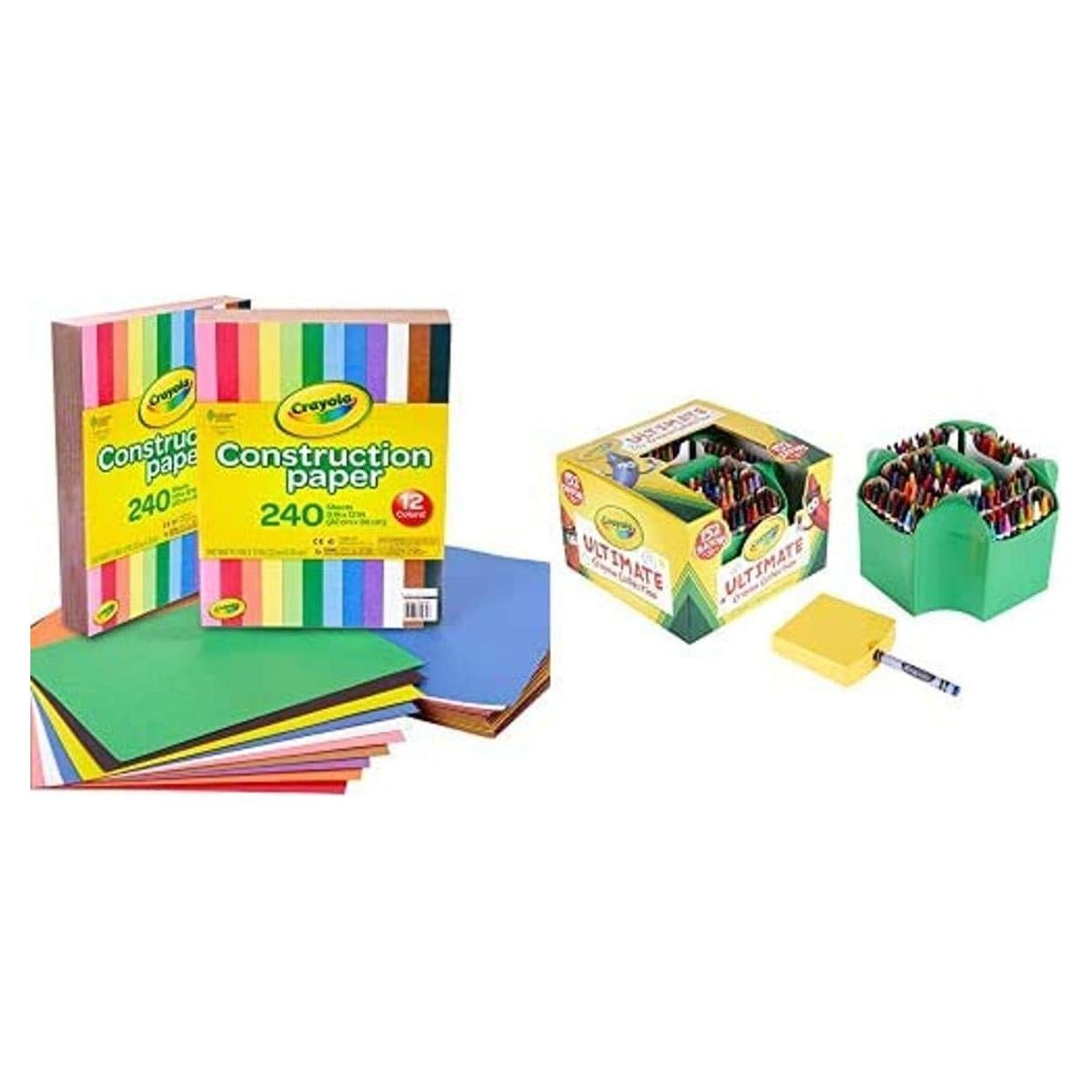 Juego de Crayones y Papel de Construcción Crayola 152 Pzs