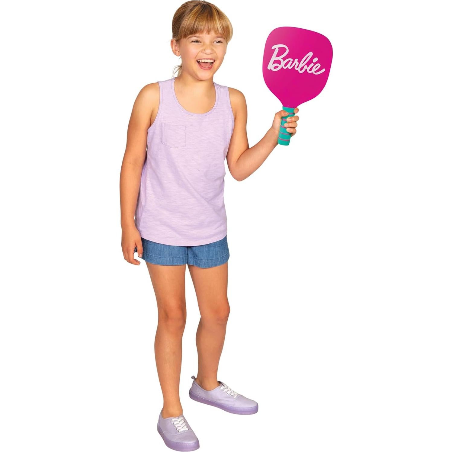 Conjunto de Pickleball Barbie - 2 Palas, 1 Pelota y Red