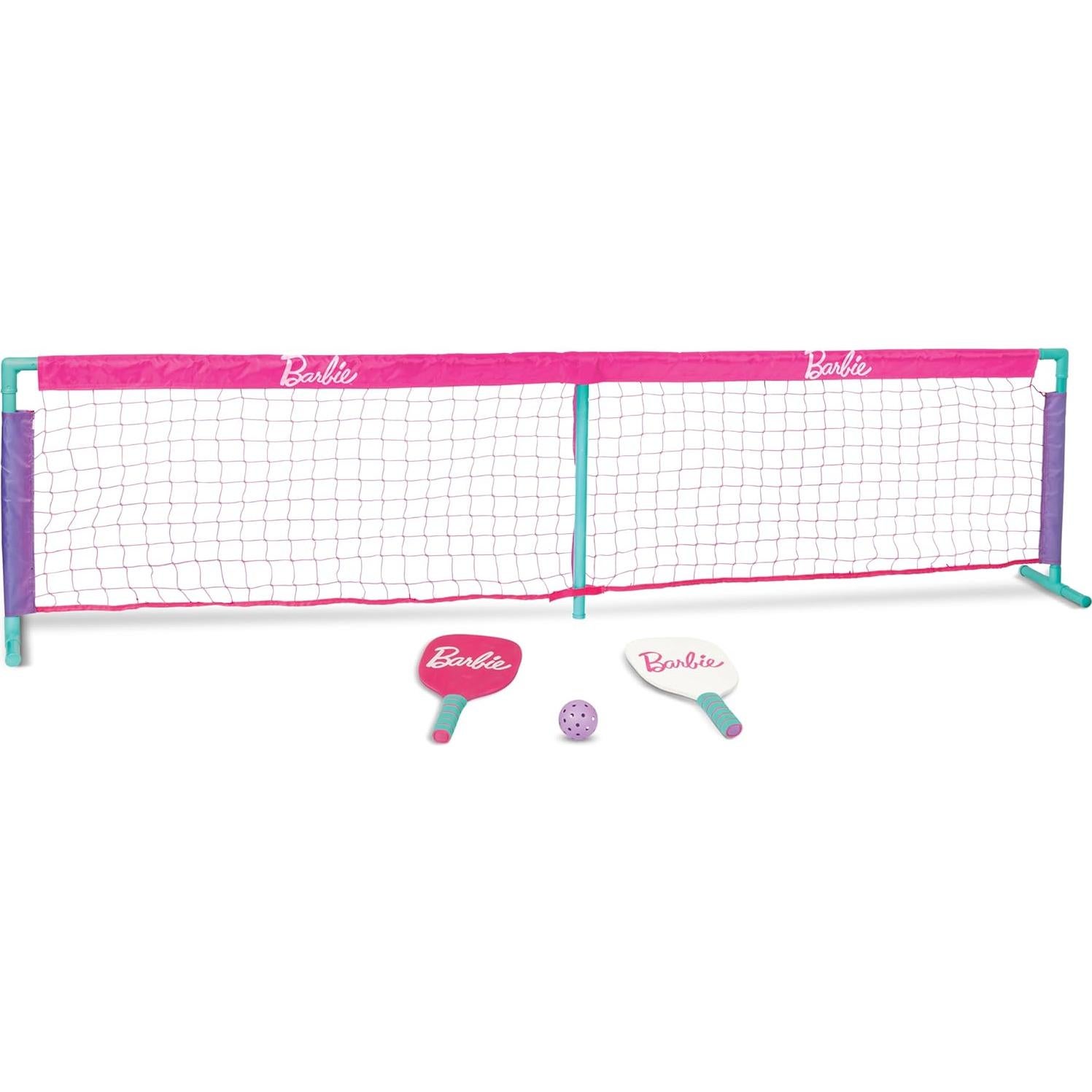 Conjunto de Pickleball Barbie - 2 Palas, 1 Pelota y Red