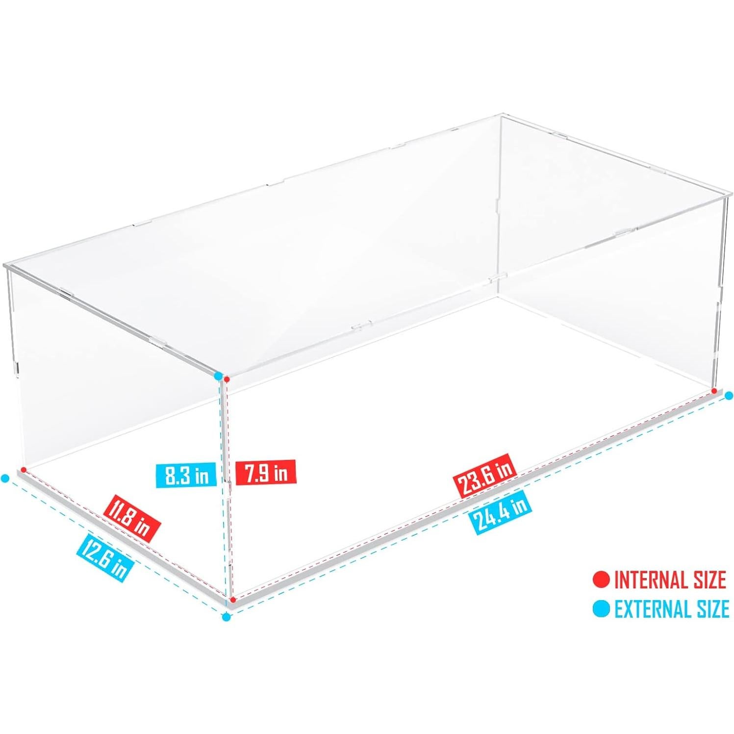 Caja de Exhibición Acrílica Choowin 60x30x20 cm para Lego