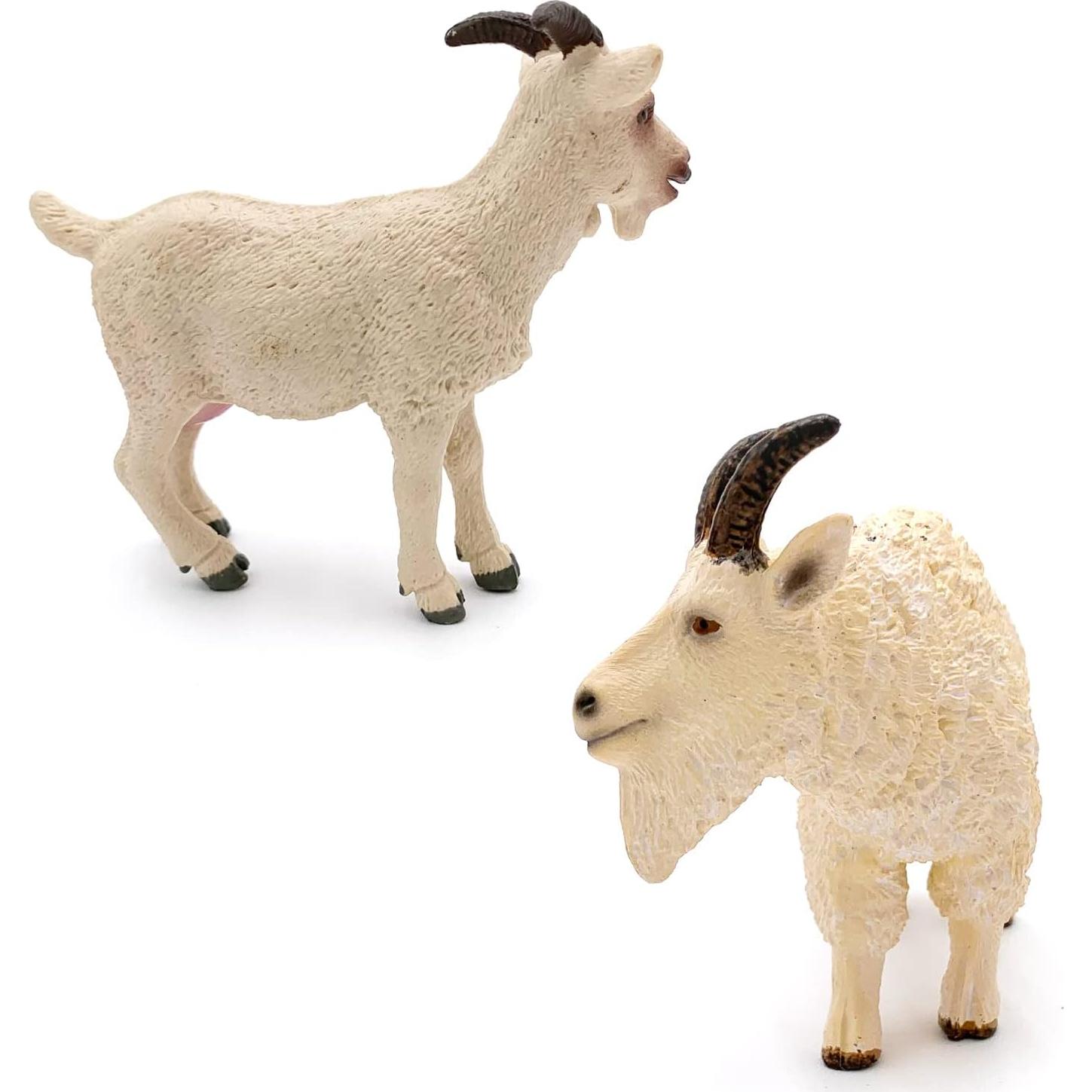 Set de 4 Figuritas de Cabra - Juguetes de Granja para Niños