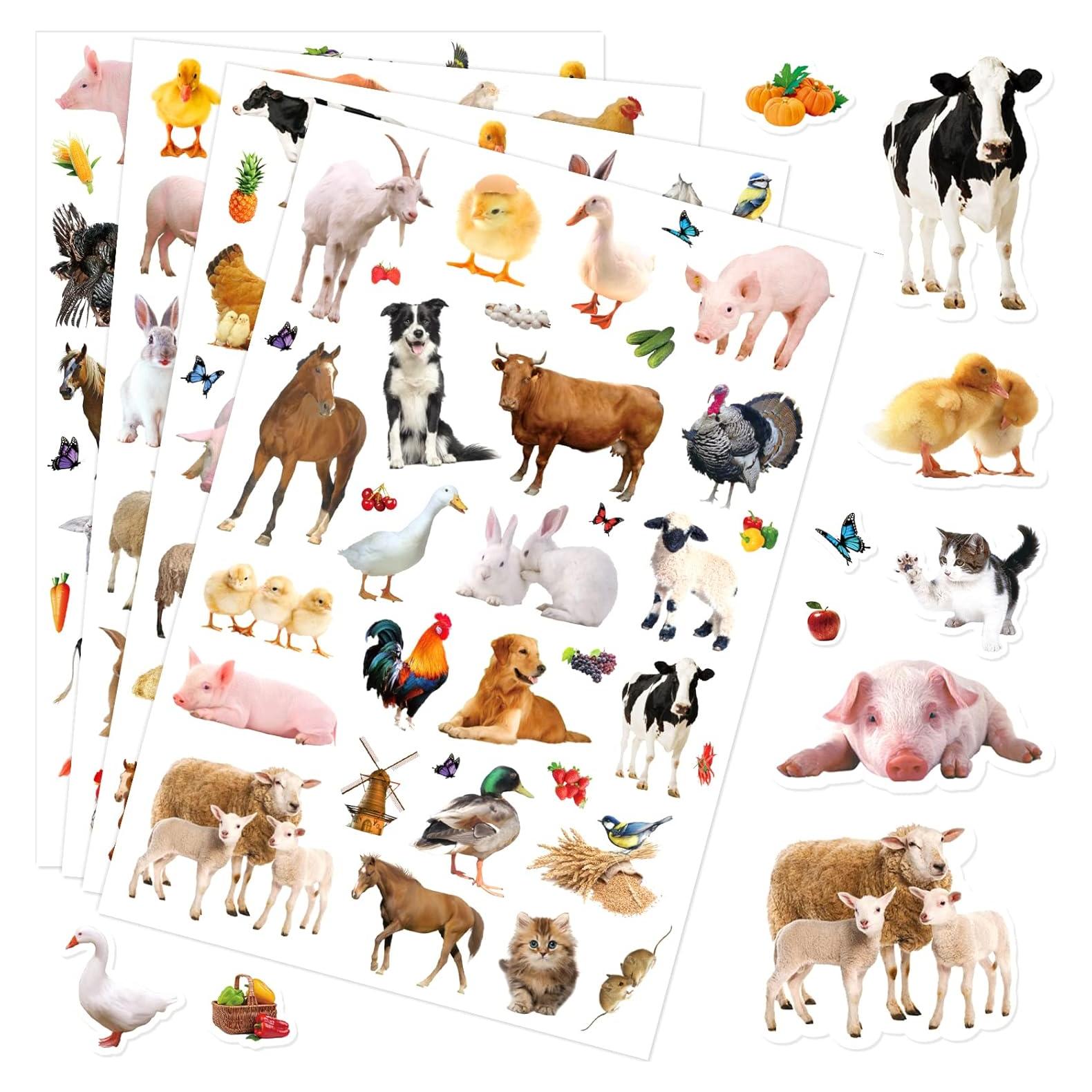 Calcomanías de Animales de Granja Sunny Seat - 720 Piezas