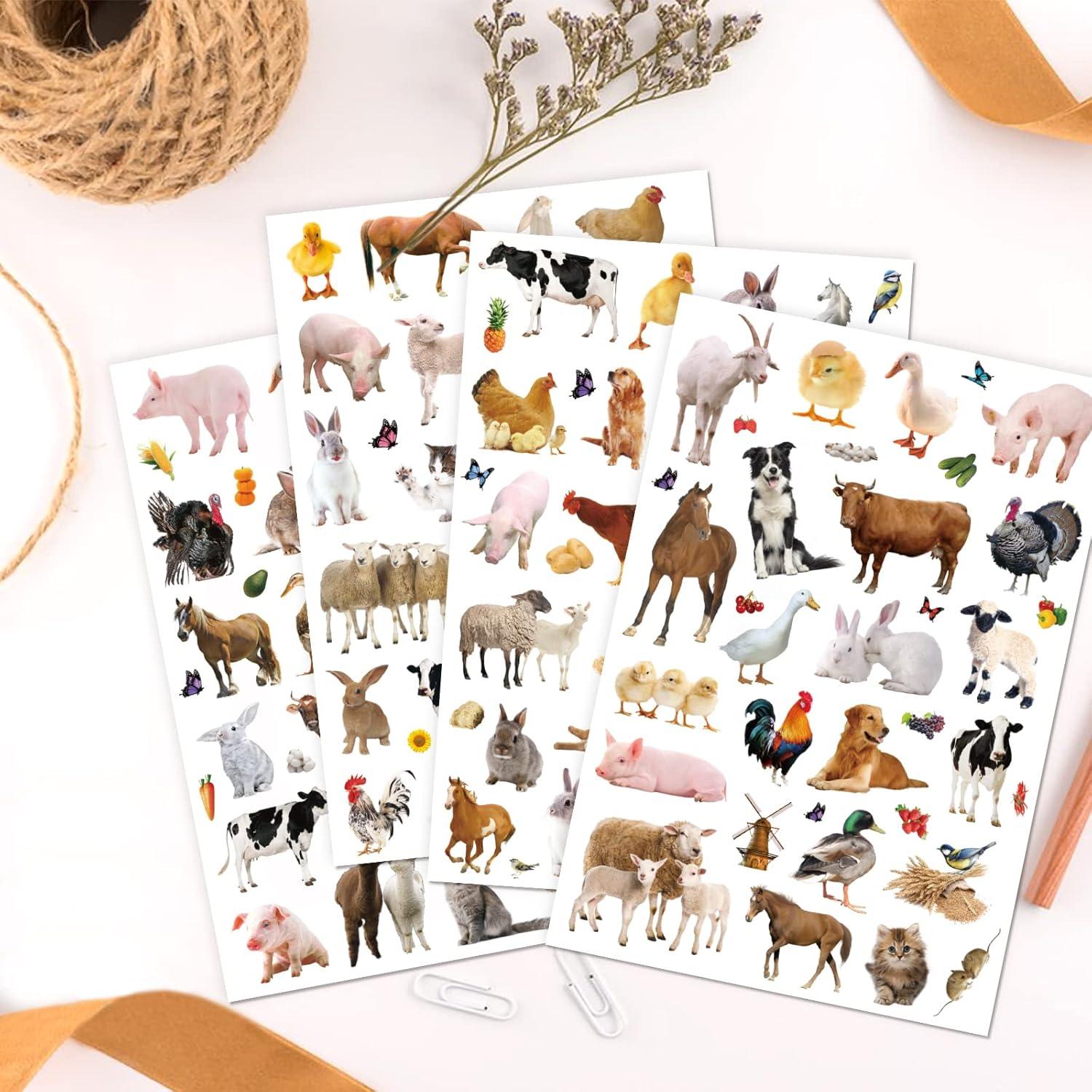 Calcomanías de Animales de Granja Sunny Seat - 720 Piezas