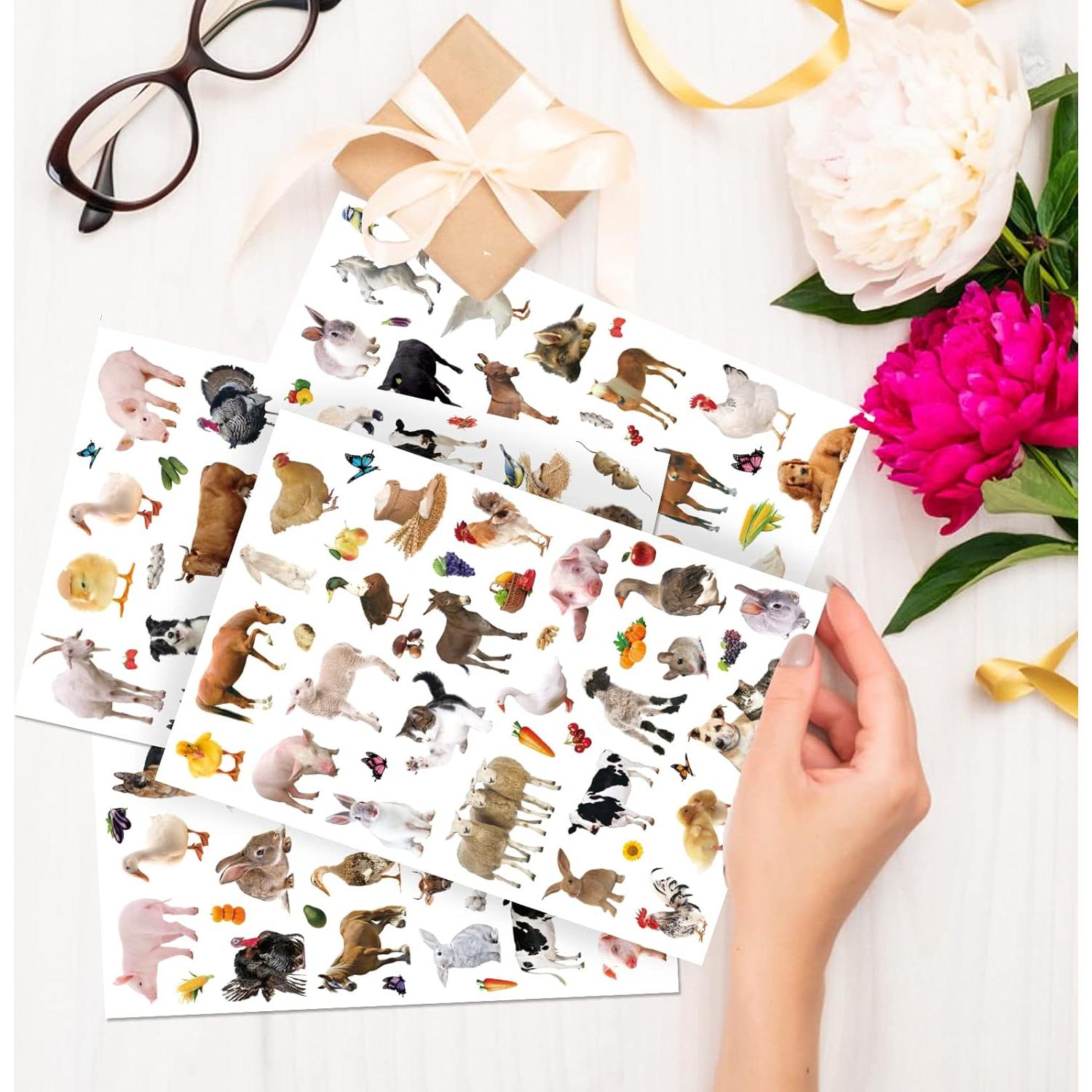 Calcomanías de Animales de Granja Sunny Seat - 720 Piezas