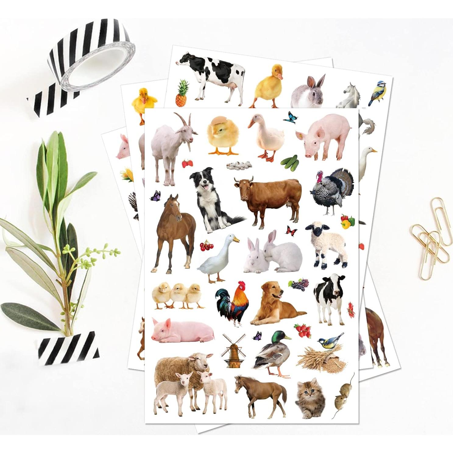 Calcomanías de Animales de Granja Sunny Seat - 720 Piezas