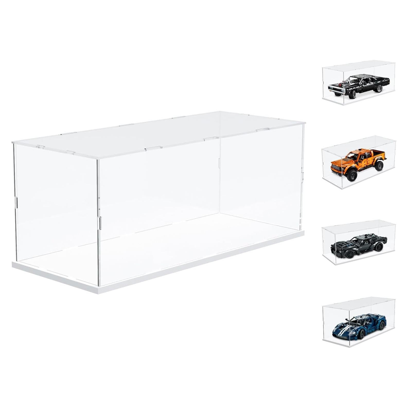 Choowin Caja Acrílica para Lego 50x20x20 cm - A Prueba de Polvo